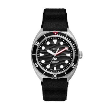 Imagem de Relógio Fossil Masculino Breaker Prata Pulseira Silicone - FS6062/2KN