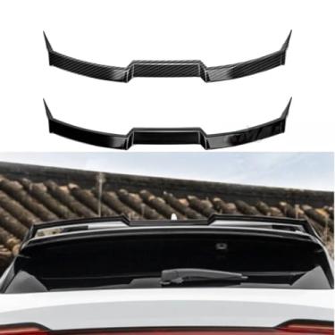 Imagem de Spoiler traseiro de carro Spoiler de porta-malas Spoiler de porta-malas Spoiler de teto de asa traseira Kit de carroceria compatível com acessórios externos DM-i Plus 2021-2025 (aparência de carbono)
