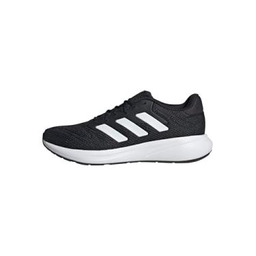 Imagem de adidas Response Runner Tênis unissex para adultos, Preto/branco, 45 1/3 EU