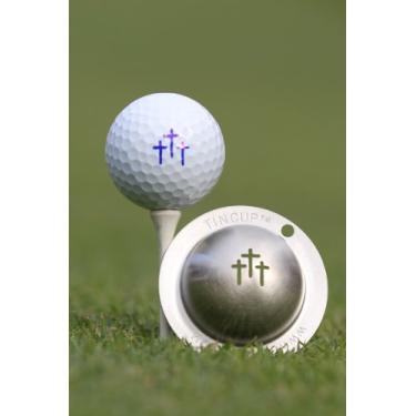 Imagem de Tin Cup Estêncil de marcação de bola de golfe Divine Intervention, aço