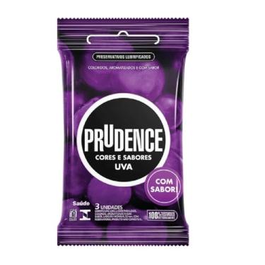 Imagem de Prudence Preservativo Prudence Cores e Sabores Uva, Branco