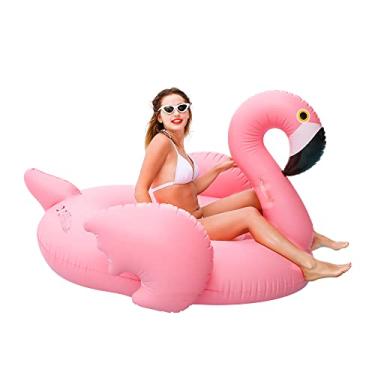 Imagem de Doctor Dolphin Boias de piscina para adultos, boias para a piscina com alças confortáveis, salão inflável de piscina de cisne gigante..