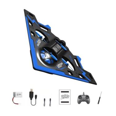 Imagem de KiBcsLic Avião de controle remoto de espuma, brinquedo leve, triangular, artesanato, avião de, brinquedo RC para crianças, presente de quintal, Azul