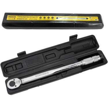 Imagem de Torquímetro de Estalo Bomviko 1/2", 28-210 Nm, 45 cm, com Estojo