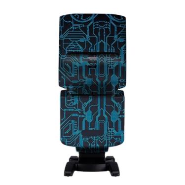 Imagem de Para Sony HVL-F46RM Câmera Flash Strobe Skin Vinil Wrap Film Protetor Adesivo Protetor Revestimento Acessórios de Fotografia HVL-F46RM (Azul Circuito)