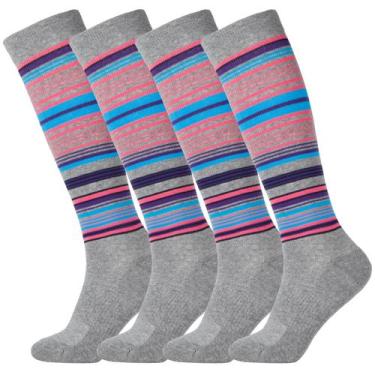 Imagem de Meias de compressão +MD 15-20mmHg para mulheres e homens, 4 pares