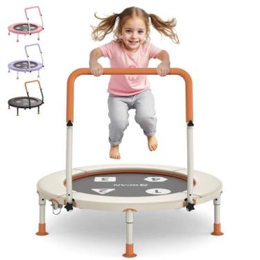Imagem de Trampolim infantil BCAN 36" com alça ajustável e pernas dobráveis