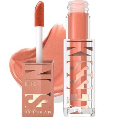 Imagem de Maybelline Sunkisser Blush líquido multiuso e bronzeador, misturável, de longa duração, maquiagem brilhante, Sol Search, 1 unidade
