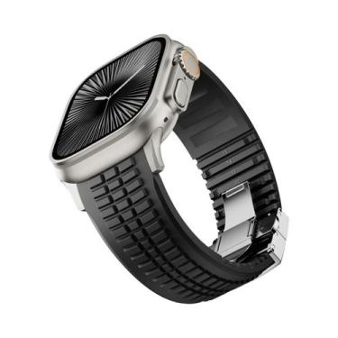 Imagem de Pulseira De Borracha De 46mm 45mm 44mm 42mm Para Apple Watch Ultra 2 1