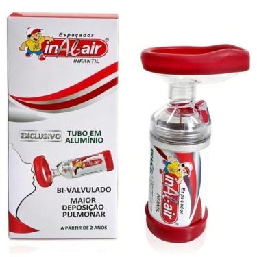 Imagem de Espaçador Infantil Bombinha Asma Alergia Tubo De Alumínio - RSMed