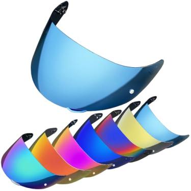 Imagem de KMAN Viseira Para Capacete De Motocicleta Agv K3Svk5 K1 K5S Protetor Solar Lente Capacetes Cascos Acessórios (Azul), Universal