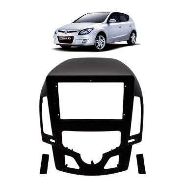 Imagem de Moldura Painel Central Multimidia 9 Polegadas I30 Ar Digital 2008 à 2012 Preta Som