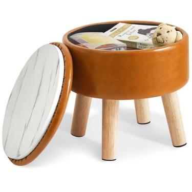 Imagem de Banquinho para pés Ottoman IBUYKE WBD023J com armazenamento de 33 cm m