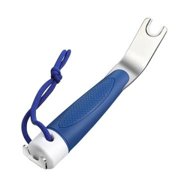 Imagem de Baoblaze Ferramenta de encaixe superior para encaixes de lona de barco, práticos para rasgar acessórios de lona, ​​roupas de reposição, toldos e durabilidade, Azul