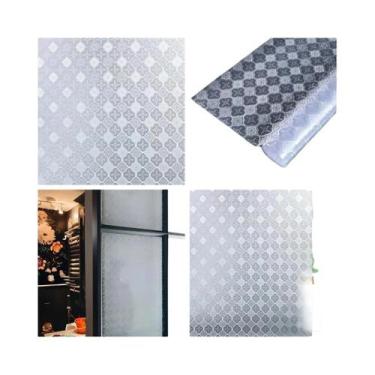 Imagem de Filme De Janela De Vidro Fosco Adesivo Estático Bloqueador De UV Remov