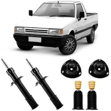 Imagem de 2 Amortecedor Fiat Fiorino Dianteiro + Kit Original Cofap