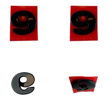 Imagem de Número 9 Adesivo De Emblema Letreiro Carro Moto Caminhão - Marcon