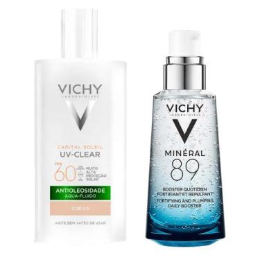 Imagem de Vichy Kit - Protetor Solar Facial Sem Cor FPS60 + Sérum Facial Fortale