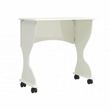 Imagem de Mesa dobrável portátil para Home Office cozinha café estudo(White)