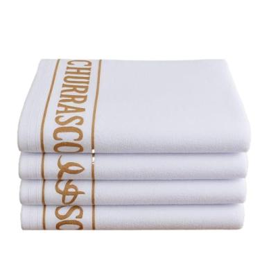 Imagem de Conjunto De 5 Toalhas De Cozinha Altamente Absorventes, Tecido De AlgodãO Jacquard, 45 Cm × 60 Cm((3) UNIDADES,TOALHA COPA BRANCO)