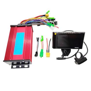 Imagem de ChongXiao Controlador sem escova com visor LCD WXGN301 para bicicleta elétrica EScooter, 36v 48v 60v 72v universal; 500W 800W 1000W Max33A