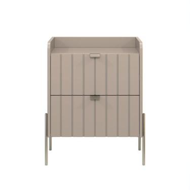 Imagem de mesa de cabeceira madeira mdf estilo industrial moriah 45cm - Aprire M
