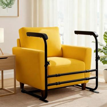 Imagem de ALIESTFDNO Suporte ajustável para sofá, assistência de cadeira para idosos, dispositivos de assistência de elevação de cadeira para idosos, trilho de segurança