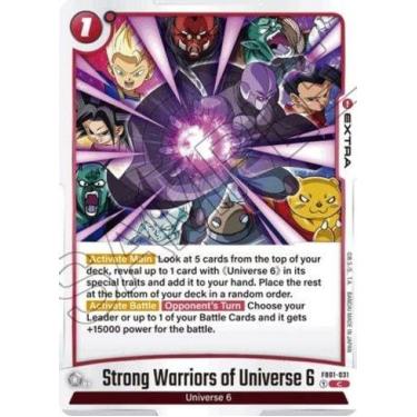 Imagem de Carta Dragon Ball TCG - Strong Warriors of Universe 6 (Awakened Pulse) - Comum