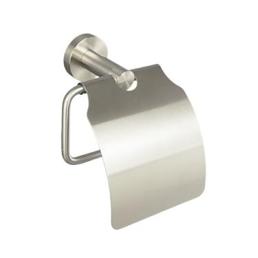 Imagem de Barra de toalha de aço inoxidável níquel escovado, acessórios de banheiro de parede, saboneteira, suporte para toalha de mão, capa para caixa de papel higiênico, suporte para papel higiênico