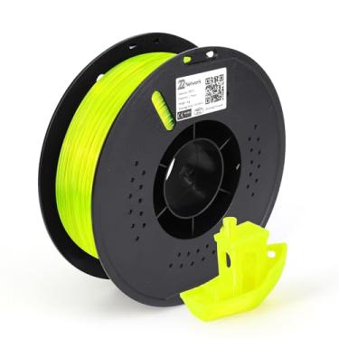 Imagem de 22 Network Carretel de filamento PETG de 1,75 mm, 1 kg (1 kg), alta dureza e precisão, adequado para a maioria das impressoras FDM para produção industrial e acessórios domésticos (amarelo