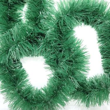 Imagem de Festão De Natal Verde Opaco Premium 9cm x 2 metros - Master Christmas