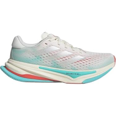Imagem de adidas Tênis de corrida Supernova Prima, Branco/Prata Metálico/Flash Aqua, 37