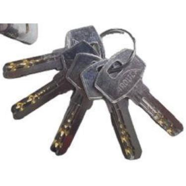 Imagem de Fechadura Rolete Alta Segurança 4410 Inox Cilindro 08 Cm