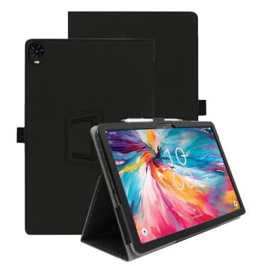 Imagem de Hoibon Capa para TCL TAB 10 NXTPAPER 5G para TCL TAB 10 NXTPAPER 5G 10,4 polegadas modelo 9199S capa fólio flip magnética inteligente de couro PU à prova de choque com alça de mão livre e suporte