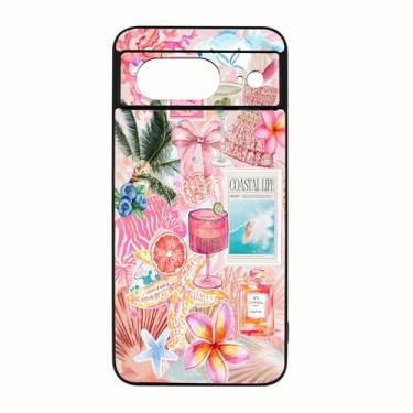 Imagem de qizjio Capa de telefone estética fofa de verão à prova de choque com colagem Kawaii, capa de telefone para Google Pixel 8