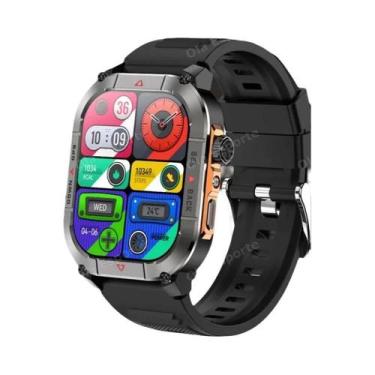 Imagem de Relógio Inteligente Militar GPS NFC HD Chamada BT Bússola Altímetro Mo