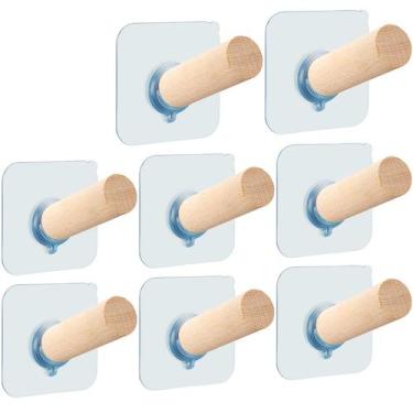 Imagem de Ganchos adesivos para chapéus FOTYRIG, suporte de parede adesivo de 4,