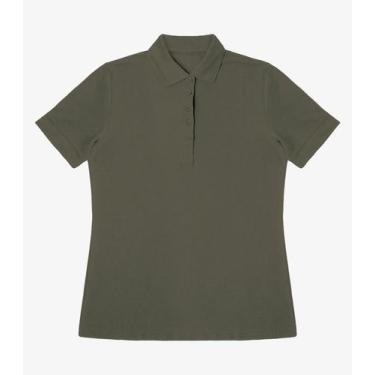 Imagem de Polo Feminina Piquet Básica Select Verde, PP, Verde
