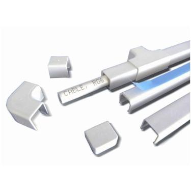 Imagem de Canaleta Dexson 10x10mm Com Adesivo 2 Metros Branca - Dxn10021 - Schneider Canaleta P-superficie Dexson 10x10mm Bca