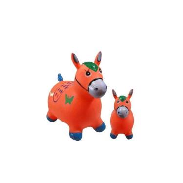 Imagem de Cavalinho Upa Upa Laranja com Som - WELLKIDS