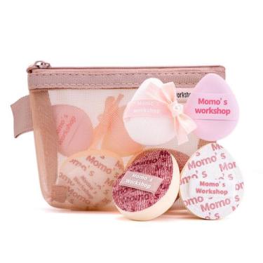Imagem de Conjunto de esponjas de maquiagem momo's workshop Mini Denim, 4 peças 