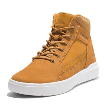 Imagem de Timberland Tênis masculino Allston Mid com cadarço, Nobuck de trigo, 7.5 Wide