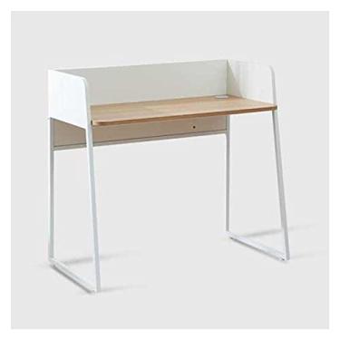 Imagem de Escrivaninha de computador para escritório em casa pequena mesa de estudo de trabalho doméstico moderno estilo simples PC laptop mesa de trabalho 99,3 polegadas mesa de estudo de estudante, mesa de