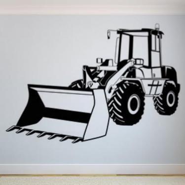 Imagem de Adesivos de parede de trator, pôsteres de parede de motocicleta de quatro rodas, decalques de arte de carro grande, murais decorativos para quarto das crianças 80 x 122 cm