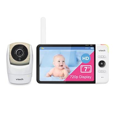 Imagem de VTech Monitor Digital para Bebê VM919HD, Tela LCD 7 Polegadas HD 720p, Câmera 360 Graus, Interfone