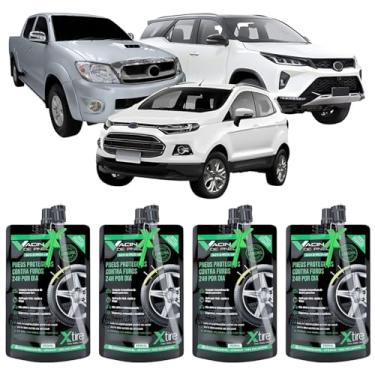 Imagem de Xtire Vacina de Pneu Auto, Selante Antifuro para 4 Pneus, para Carros de Passeio, Hatch e Sedan, 275ml (VSUVPOUCH04UN-MKT, Caminhonetes/SUV/PICKUP, VSUVPOUCH04UN-MKT)