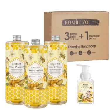 Imagem de Refil de sabonete espumante para mãos ROMIIE ZOI Natural Honey & Ammon