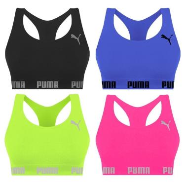 Imagem de Kit 4 Tops Puma Nadador Sem Costura Feminino