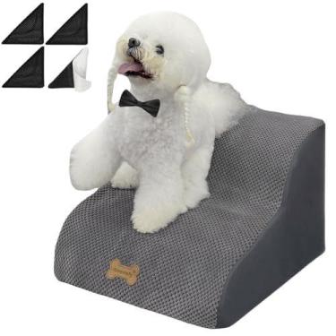 Imagem de Escadas para cães Necrely de 2 degraus para camas altas, sofá/cama, ci