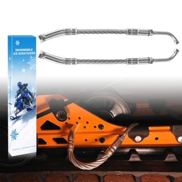 Imagem de KAVIUS Ice Scratchers Snowmobile 2025 atualizado, pacote com 2, compatível com Polaris Skidoo Arctic Cat Snowmobile Scratchers Apto para motos de neve equipados com marcha ré e não reversa, alturas